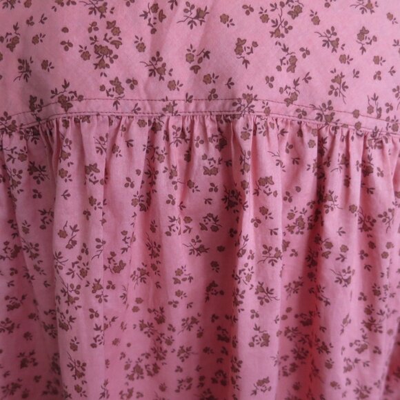 Hatch The Sienna Top Pink Floral Cotton Maternity Blouse Size L (3) - Picture 8 of 13